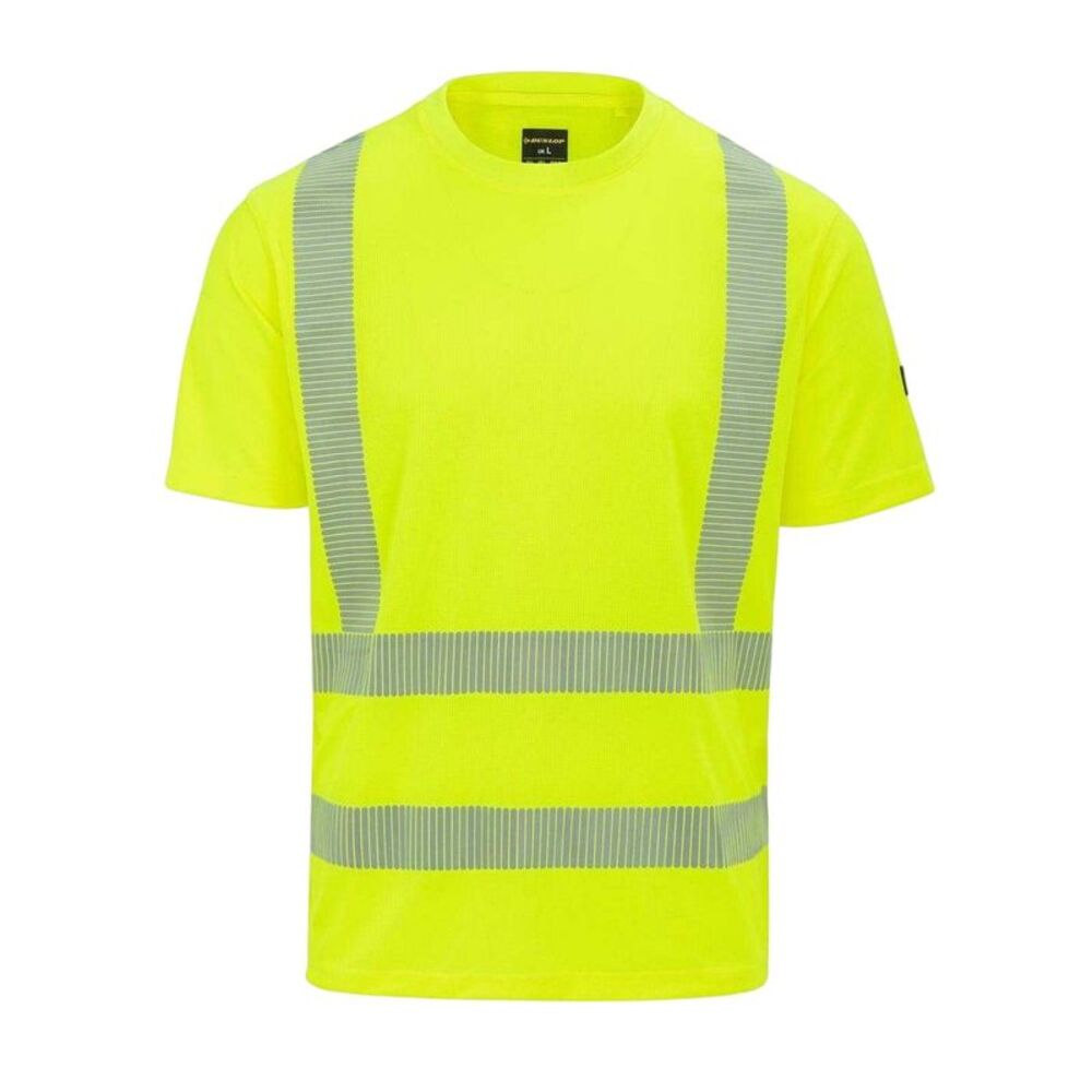 Dunlop Mens Lightweight Hi-Vis T-Shirt / Yellow